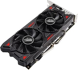 RX580 Gaming Graphics Card 8GB/GDDR5/256bit Memory 1257/1340MHz Core Frequency 2 Cooling Fans Design 3*DP+HDPorts para Mineração e Jogos 