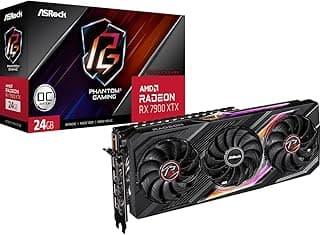 ASRock Placa de vídeo AMD Radeon RX 7900 XTX Phantom Gaming 24GB OC GDDR6 DisplayPort HDMI 384-Bit 