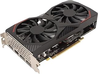 Placa de vídeo RX 6600 8GB, GDDR6 128bit 2044MHz Placa de vídeo para jogos com HDMI, DP, Dual Cooling Fan, 1080P PCI Express 3.0 Computer Video Card for Desktop, Game, Office 