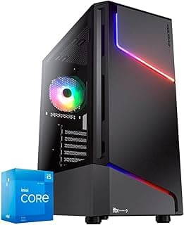 PC ITX Gamer FPS Headshot, Intel Core I5 12400F, NVídia GeForce RTX 3060, 16GB Ram, SSD M.2 500GB, Gabinete RGB 