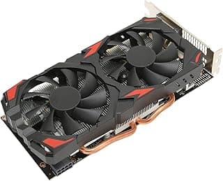 Yosoo Health Gear Placa de vídeo RX 580 8 GB GDDR5 256bit suporta 8K 2 ventiladores de refrigeração 16 PCI Express 3.0 Gaming Graph 