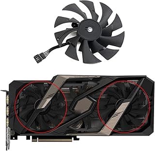 LINGFE 9. 5mm PLD10015B12H RTX2080. Substituto de fãs de refrigeração compatível para gigabyte Aorus. Geforce. RTX 2060 Super 2070/2080 RTX 2080 Ti. Xtre. joyous 