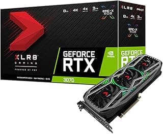 PNY Placa gráfica GeForce RTX 3070 8GB XLR8 Gaming REVEL EPIC-X RGB com ventilador triplo 