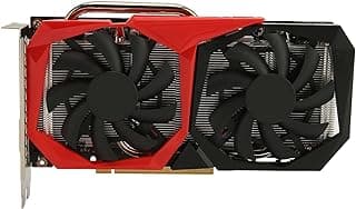 Placa Gráfica RTX2060, 6 GB GDDR6 14000 MHz 192 Bits PCI Express 3.0 X16 Placa Gráfica para Jogos, Ventoinha Dupla 7680 X 4320 Compatível Com 3D Compatível Com DirectX 12 para Desktop 