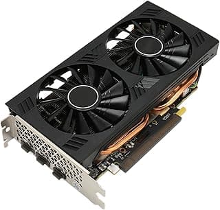 RX 580 Graphics Card, Gaming Graphics Card 8GB GDDR5 256bit Com Dual Cooling Fans, 8Pin Computer Graphics Card Resolução 4096x2160 8Pin HD Multimedia Interface Interface 