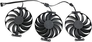 LINGFE 9 5mm T129215SU CF1010U12S Substituição do ventilador da placa gráfica 680 0xt Compatível para Asus Rog Strix RX 6700 6800 6900 XT GPU Ventilador mais frio joyous (Blade Color : 3PCS) 