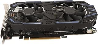 Placa Gráfica para Jogos GTX 1060 GDDR5 de 192 Bits, Frequência de Memória de 8008 MHz, Tecnologia 4K HDR, Ventiladores Duplos, Boa Estabilidade, Compatível Com PC de Mesa (GTX 