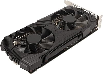 Placas Gráficas RTX 2060, 8GB GDDR6 256 Bit, Placa de Vídeo Radeon para PC Gaming Com Ventilador Duplo, PCI Express 3.0, 1470MHz 7000MHz, DVI, DP para Desktop Computer Gaming Gpu 