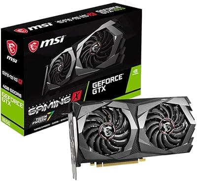 MSI Placa de vídeo para jogos GeForce GTX 1650 128 bits HDMI/DP 4GB GDRR6 HDCP suporta DirectX 12 Dual Fan VR Ready OC (GTX 1650 D6 GAMING X) 
