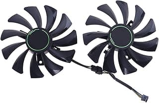 KYSA Ventilador de resfriamento de placa gráfica, 1 par HA9010H12F-Z de 4 pinos para ventilador de placa gráfica MSI GTX 1060 1660Ti 2060 Ventus XS C 