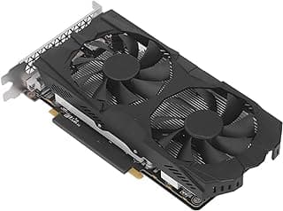 Placa gráfica para jogos, placa gráfica compacta profissional para desktop RX580 8GB 256BIT Plug and Play Quiet com ventilador de resfriamento duplo para trabalhar (RX580 8G D5) 