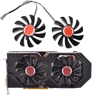 LINGFE 2 pcs/set. Fdc10u12s9-c cf1010u12s 9 5mm alternativa RX590 GPU. Fan refrigerador da placa de vídeo compatível para Xfx rx 590/580 VGA Refrigeração da placa de vídeo. joyous 