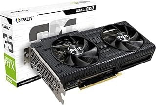 Palit Placa de vídeo dupla GeForce RTX 3050, 8GB, GDDR6, LHR, 3584 Core, 1320 MHz, 1777 MHz, arquitetura Ampere, 3 x DisplayPort, HDMI, ventiladores duplos, Preto, NE63050019P1-190AD 