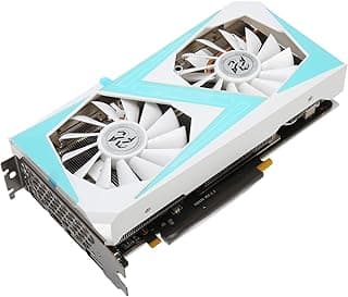 Luqeeg GDDR6 256bit, RTX2070 Placa de vídeo de 8 GB para jogos de PC, 1410MHz 8750MHz, PCI Express 3.0 com ventilador duplo, DisplayPort, placa de vídeo para jogos para desktop 