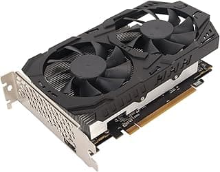 RX580 Gaming Graphics Card, 8GB GDDR5 256bit 1244MHz Computer Graphics Card, PCIE 3.0 X16 DP HDMI DVI 4K 1080P Desktop PC GPU Graphics Card with Single Fan, Low Noise and Quiet 