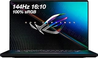 Laptop para jogos ASUS Zephyrus M16 WQXGA 144Hz 2021, 16" 1920x1200, 11th Tiger Lake Core i7-11800H 8-Core, 16-Thread, GeForce RTX 3050 Ti, WiFi 6, RGB retroiluminado KB, webcam, Win 10 (40GB RAM|1TB PCIe SSD) 