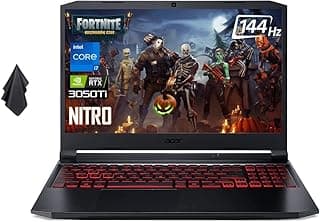 Acer Nitro 5 15,6" FHD 144Hz Notebook para jogos, processador Intel Core i7-11800H, NVIDIA GeForce RTX 3050 Ti, 4 portas, Killer Wi-Fi, teclado retroiluminado, HDMI, webcam, Win 11 Home (32GB RAM | 1TB SSD) 