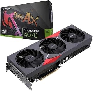 Nova GPU de Jogos COLORFUL Battle AX RTX 4070 12G NBEX Nova GPU de Jogos Para Gaming Desktop RTX 4070 Placa Gráfica 