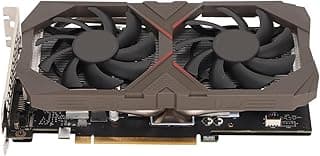 Placa Gráfica de Desktop RTX2060 SUPER, Placa de Vídeo RTX2060 8GB GDDR6 de 256 Bits, Com 14000MHz DVI DisplayPort HD PCI Express 3.0 X16 Ventilador de Resfriamento Duplo, Placa 