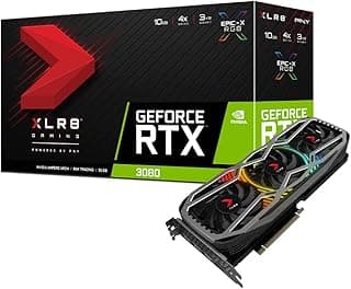 PNY Placa gráfica GeForce RTX 3080 10GB XLR8 Gaming Revel Epic-X RGB Triple Fan LHR 