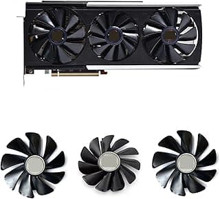 LINGFE 3PCS FD10015M12D FDC10H12D9-C 9 5mm 85mm RX5700 ARGB Fã mais frio compatível com safira RX 5700 XT 8GB NITRO+ Placa de vídeo de edição especial joyous (Blade Color : 1Lot Fan) 