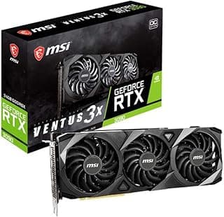 MSI Placa gráfica Gaming GeForce RTX 3090 24GB GDRR6X 384-Bit HDMI/DP Nvlink Torx Fan 3 Ampere Architecture OC (VENTUS 3X 24G OC) 