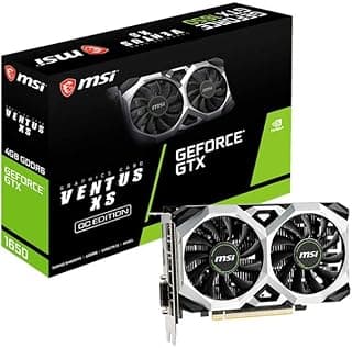 MSI Gaming GeForce GTX 1650 128-Bit HDMI/DP/DVI 4GB GDRR6 HDCP Suporte DirectX 12 VR Ready OC Placa Gráfica (GTX 1650 D6 Ventus XS OC) 