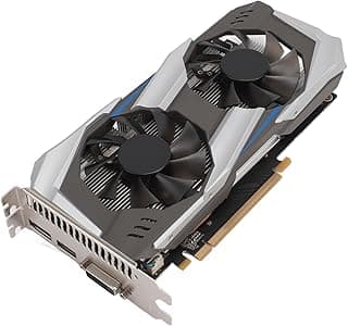 Alaaner Placa gráfica GTX1060 6GD5 6GB GDDR5 192bit PCI Express 2.0 16X GP107 placa gráfica para jogos com ventilador de resfriamento duplo 