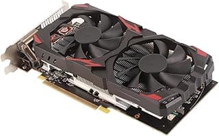 SHYEKYO Placa gráfica RX 580, placa gráfica de bom desempenho para escritório 