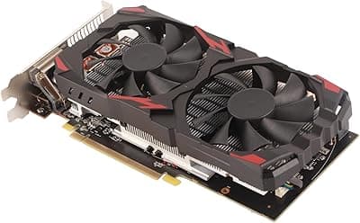 Placa gráfica, 2 ventiladores de resfriamento RX 580 Placa gráfica para casa 