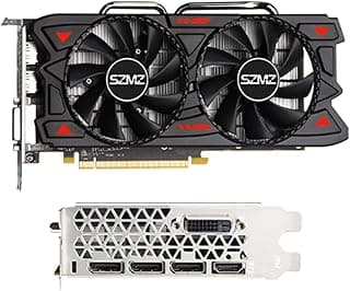 Placa Gráfica Radeon RX 580 de 8 GB, Placa de Vídeo 256Bit 2048SP GDDR5 para PC Jogos e Escritóriode, Saída DP HDMI, PCI Express 3.0 com Ventilador Duplo 