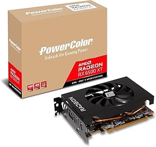 PowerColor Placa de vídeo para jogos AMD Radeon RX 6500 XT ITX com memória GDDR6 de 4 GB 