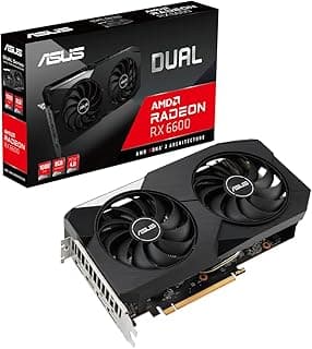 Placa de Video Asus Radeon Rx 6600 Dual, 8gb, Gddr6, 128-bit, Dual-rx6600-8g 