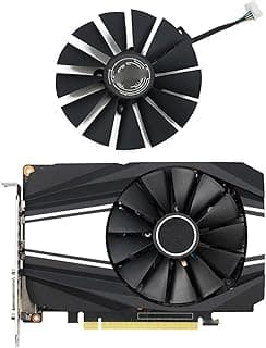 LINGFE 9. 5mm PLD10010B12HH 6. Alfinete RTX 2060 GTX1660 1650 Super Ventilador de GPU. Compatível para Asus ph-gtx 1660 TI-O6G PH-GTX1660TI GTX 1660 Ti. ITX. Ventilador gráficos. joyous 