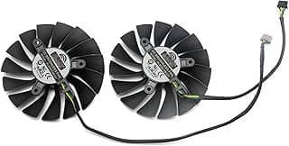 LINGFE PLA09215B12H 12V 0.55A 8 8mm 4pin. RTX2080. Ti compatível para MSI. Geforce. RTX 2080 2080. Ti. Ventus oc. Ventilador de refrigeração de placa gráfica de fã joyous (Blade Color : 2pcs) 