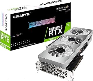 Gigabyte Placa gráfica GeForce RTX 3080 Ti Vision OC 12G, 3 ventiladores WINDFORCE, placa de vídeo 12GB 384-bit GDDR6X, GV-N308TVISION OC-12GD 