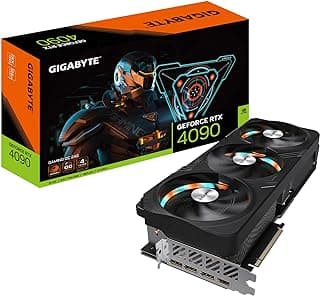 Gigabyte Placa gráfica GeForce RTX 4090 Gaming OC 24G, 3 ventiladores WINDFORCE, placa de vídeo 24GB 384-bit GDDR6X, GV-N4090GAMING OC-24GD 