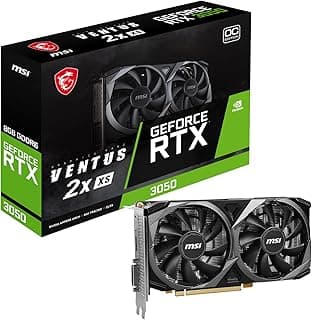 PLACA DE VIDEO NV RTX3050 8GB GDDR6 128B VENTUS 2X XS OC MSI 912-V809-4266 