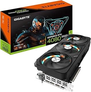 GIGABYTE Placa de vídeo GeForce RTX 4080 Super Gaming OC 16G, 3 ventoinhas WINDFORCE, placa de vídeo GDDR6X de 16 GB 256 bits, GV-N408SGAMING OC-16GD 