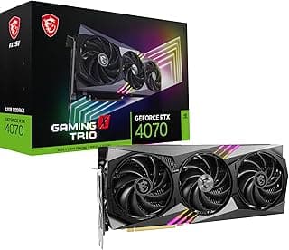 MSI, Placa de Vídeo NVIDIA GeForce RTX 4070 GAMING X TRIO 12GB DDR6 192 Bits 