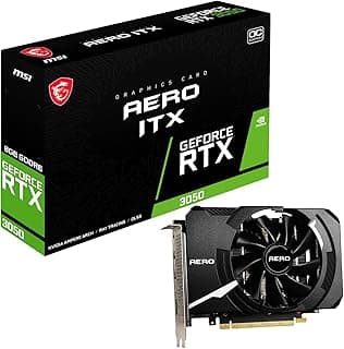 MSI, Placa de Vídeo Nvidia RTX 3050 8GB DDR6 AERO ITX OC - 912-V809-4041 