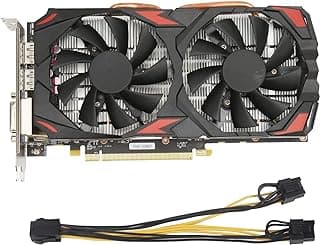 SFNTION Placa gráfica RX 580 8GB GDDR5 256bit suporta 8K 2 ventiladores de refrigeração 16 PCI Express 3.0 placa gráfica de jogos para escritório em casa 