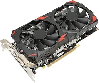 Placa gráfica RX 580, 8GB GDDR5 256bit placa gráfica para jogos com DP HDMI DVI D Interface de suporte 8K 2 ventoinhas 16 PCI Express 3.0 Placa gráfica para jogos para escritório doméstico 