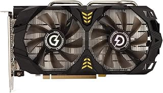 Placa de Vídeo RX 580 8GB 256Bit 2048SP GDDR5 Placas Gráficas, 1244MHz 7000MHz Suporte 3 DP HD Interface Multimídia Placas Gráficas para Jogos Com Ventiladores de Resfriamento 