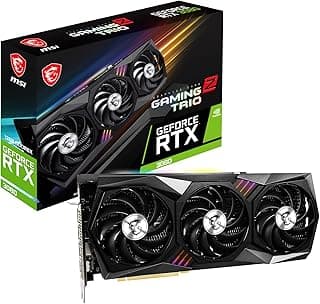 MSI Placa gráfica Gaming GeForce RTX 3080 LHR 12GB GDRR6X 384-Bit HDMI/DP Nvlink Torx Fan 4 RGB Ampere Architecture OC (RTX 3080 Gaming Z Trio 12G LHR) 