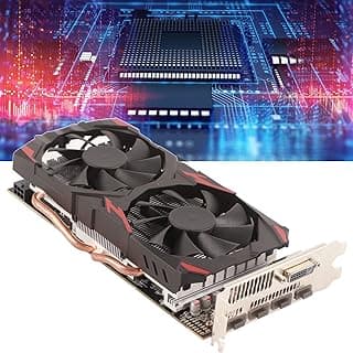 Placa gráfica RX 580, placa gráfica GDDR5 de 256 bits e 8 GB 2 ventiladores de resfriamento para casa 