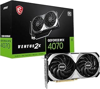 Placa de Vídeo MSI RTX 4070 OC 12GB Ventus 2X - 912-V513-063 