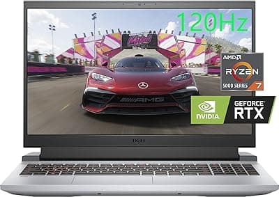 Dell G15 15,6" FHD 120Hz Gaming Laptop, AMD Ryzen7 5800H (8 núcleos, até 4,4 GHz), NVIDIA GeForce RTX 3050 Ti, 32GB 3200MHz RAM, 2TB PCIe SSD, teclado retroiluminado, HDMI, WiFi 6, Win 11, cinza