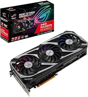 PLACA DE VIDEO ASUS RX 6700XT ROG STRIX OC 12GB GDDR6 192BIT ROG-STRIX-RX6700XT-O12G-GAMING, Preto 