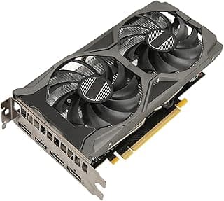 GTX 1660 S Gaming Graphics Card, 6GB GDDR6 1785MHZ GPU Clock 192bit Dual Fan Desktop Graphics Card for Office Media 